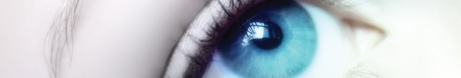 Blauw oog kopafbeelding ooglaseren